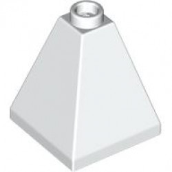 Тухличка пирамида 2X2X2/73°: {бял}