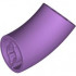 Brick, Round 2 x 2 D. 45 degrees Elbow (27.7mm Standing Height): {умерено лавандулов}