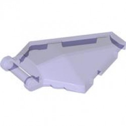 Windscreen 6 x 4 x 1 Hexagonal with Bar Handle: {прозрачно ярко синьо-виолетов}