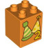 BRICK 2X2X2, NO. 172: {ярко оранжев}