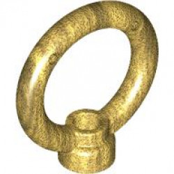 Ring 3 x 3 with Stud Holder: {топло златист}