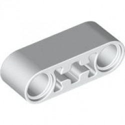 Technic, Liftarm Thick 1 x 3 - Axle Hole: {бял}