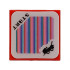 Tile 2 x 2 with Super Mario Scanner Code DK Jumbo Vehicle and 'START' Pattern (Sticker) - Set 72033: {ярко червен}