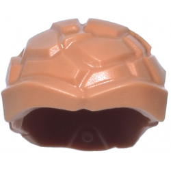 Minifigure, Headgear Head Top, Cracked Rock with Thick Rounded Eyebrows: {нуга}