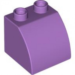 BRICK 2X2X1.5 OUTSIDE BOW: {умерено лавандулов}