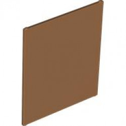 Glass for Window 1 x 6 x 6 Flat Front: {умерен нуга}