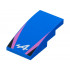 Slope, Curved 4 x 2 with Alpine Formula 1 Logo Stylized White Capital Letter A, Dark Pink Stripes, Black Triangles Pattern: {ярко син}