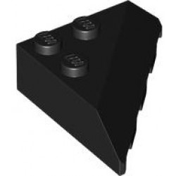 ROOF TILE 4X4, OUTSIDE CORNER, DEG. 45: {черен}