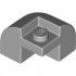 Slope, Curved 2 x 2 x 1 1/3 Corner Round with Recessed Stud: {умерено каменно сив}