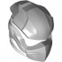 Minifigure, Headgear Ninjago Wrap Type 10 with Molded Light Bluish Gray Armor, Wraps and Knot Pattern: {бял}