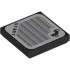 Tile 2 x 2 with Super Mario Scanner Code Tri-Speeder / Standard Bike and 'START' Pattern (Sticker) - Sets 72034 / 72036: {черен}