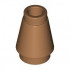 Cone 1 x 1 with Top Groove: {умерен нуга}