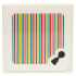Tile 2 x 2 with Super Mario Scanner Code Horn Pattern (Sticker) - Set 72035: {бял}