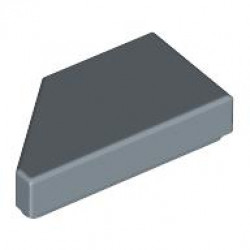 TILE 1X2, DEG. 45, CUT, RIGHT: {пясъчно син}