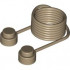 String with End Studs (40L Overall) with (Same Color) Studs Pattern: {пясъчно жълт}