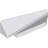 Wedge 5 x 1 x 1 1/3 with 4 x 1 Base Right: {бял}