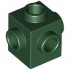 Brick, Modified 1 x 1 with Studs on 4 Sides: {земно зелен}