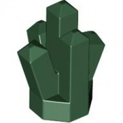 Rock 1 x 1 Crystal 5 Point: {земно зелен}