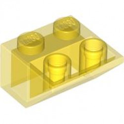 ROOF TILE 2X2, INVERTED, DEG. 45: {прозрачно жълт}