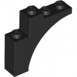 Arch 1 x 4 x 3: {черен}