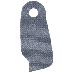 Minifigure Cape Cloth, Narrow with Asymmetrical Edge and Single Top Hole - Spongy Stretchable Fabric: {тъмно каменно сив}