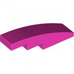 Slope, Curved 4 x 1: {ярко пурпурен}