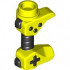 Minifigure, Utensil Game Controller, Holes on Sides for Bar with Molded Black Buttons and Center Handle Pattern: {пъстро жълт}