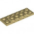 PLATE 2X6X2/3 W 4 HOR. KNOB: {тухлено жълт}