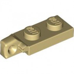 PLATE 1X2 W/STUB VERTICAL/END: {тухлено жълт}