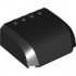 Windscreen 5 x 6 x 2 Curved Top Canopy with 4 Studs: {черен}