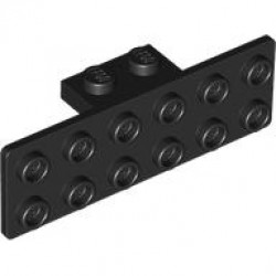 Bracket 1 x 2 - 2 x 6: {черен}