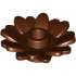 Plant Flower 2 x 2 Round with 16 Petals (Sunflower) with Open Stud: {червеникаво-кафяв}