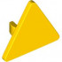 Road Sign 2 x 2 Triangle with Open O Clip: {ярко жълт}