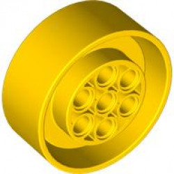 Wheel 41mm D. x 15mm Technic: {ярко жълт}