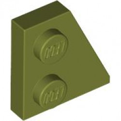 RIGHT PLATE 2x2 27DEG: {маслинено зелен}