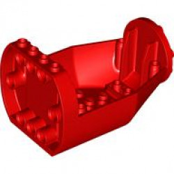 Cockpit 9 x 6 x 4 1/3, Tapered with Studs on Front: {ярко червен}