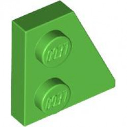 RIGHT PLATE 2x2 27DEG: {ярко зелен}