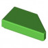 TILE 1X2, DEG. 45, CUT, LEFT: {ярко зелен}