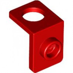 MINI FIG. BACK PLATE W. KNOB: {ярко червен}