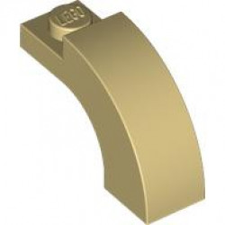 Arch 1 x 3 x 1 2/3 Curved Top: {тухлено жълт}