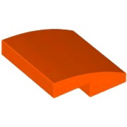 PLATE W. BOW  2X2X2/3: {червеникаво-оранжев}