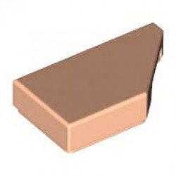 TILE 1X2, DEG. 45, CUT, RIGHT: {светло нуга}