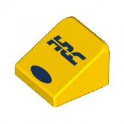 ROOF TILE 1X1X2/3, NO. 21: {ярко жълт}