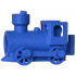 Minifigure, Utensil Locomotive (3D Printed): {ярко син}