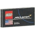 Tile 2 x 4 with LEGO and McLaren Logos, United States of America (USA) Flag and White '2024' Pattern: {черен}