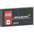 Tile 2 x 4 with LEGO and McLaren Logos, Canada Flag and White '2024' Pattern: {черен}