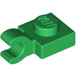 PLATE 1X1 W/HOLDER VERTICAL: {тъмно зелен}
