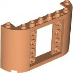 Panel 2 x 8 x 4 with 2 x 3 1/3 Cutout with 4 Studs on Each Side: {нуга}