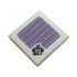Tile 2 x 2 with Super Mario Scanner Code Lakitu with Headset Pattern (Sticker) - Set 72036: {бял}