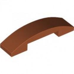 Slope, Curved 4 x 1 x 2/3 Double: {тъмно оранжев}